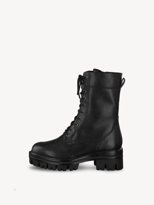 Tamaris Spets-Up Ankelboots Svarta | RCOEDF065