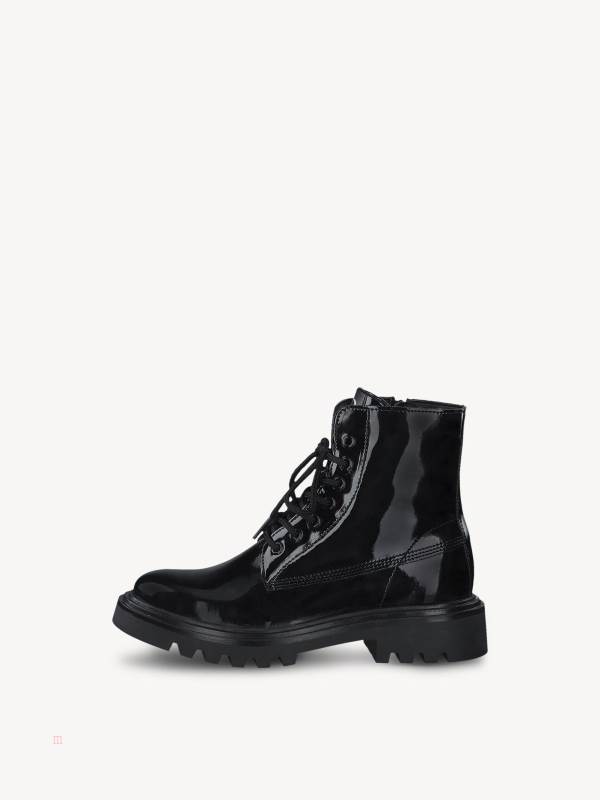 Tamaris Spets-Up Ankelboots Svarta | SJIGFD395