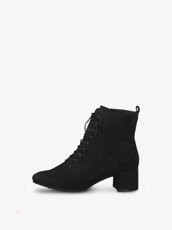 Tamaris Spets-Up Ankelboots Svarta | SRWJHN364