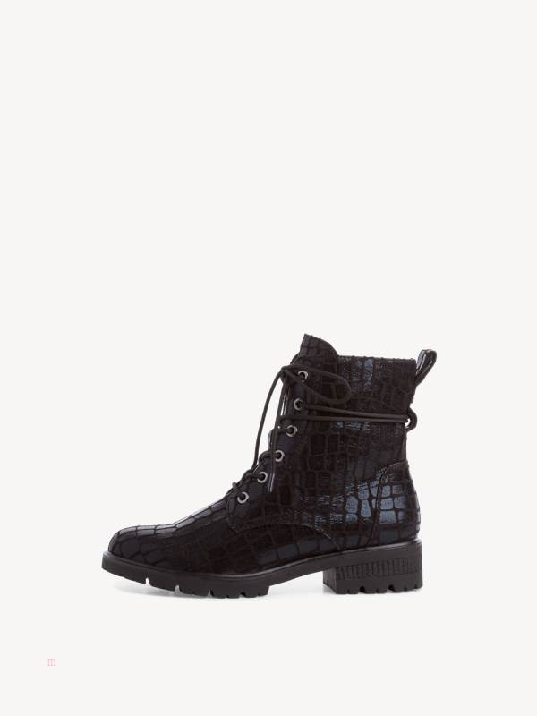 Tamaris Spets-Up Ankelboots Svarta | SWCAUX380