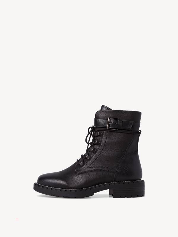 Tamaris Spets-Up Ankelboots Svarta | TIRVDE231