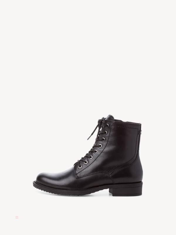 Tamaris Spets-Up Ankelboots Svarta | USIQEG704