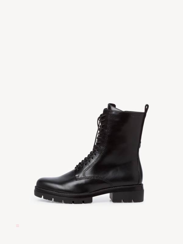 Tamaris Spets-Up Ankelboots Svarta | WHKUJT926