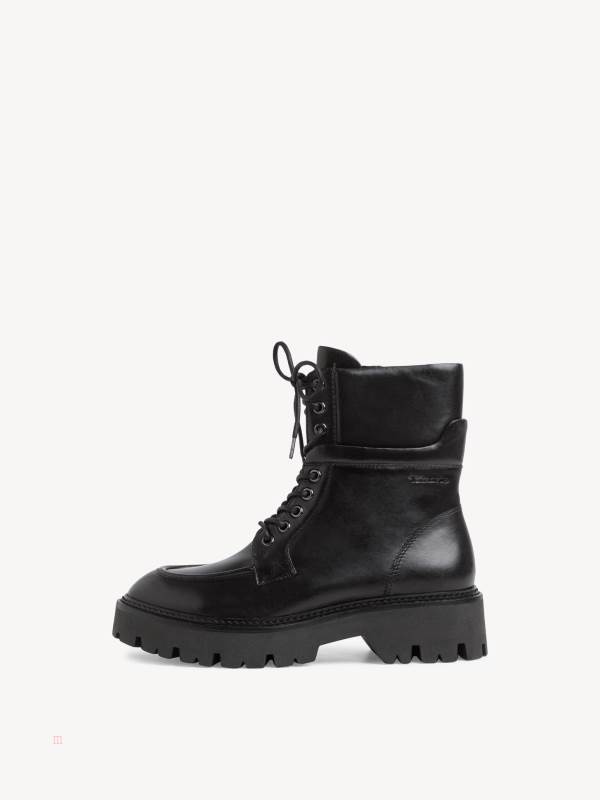 Tamaris Spets-Up Ankelboots Svarta | XMCBFO498